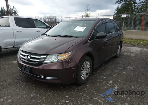 2014 Honda Odyssey Lx из США, поврежденный, VIN 5FNRL5H29EB036859
